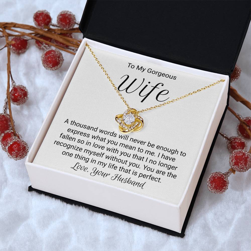 Special Gift For Wife - Love Knot Necklace Love Knot Necklace