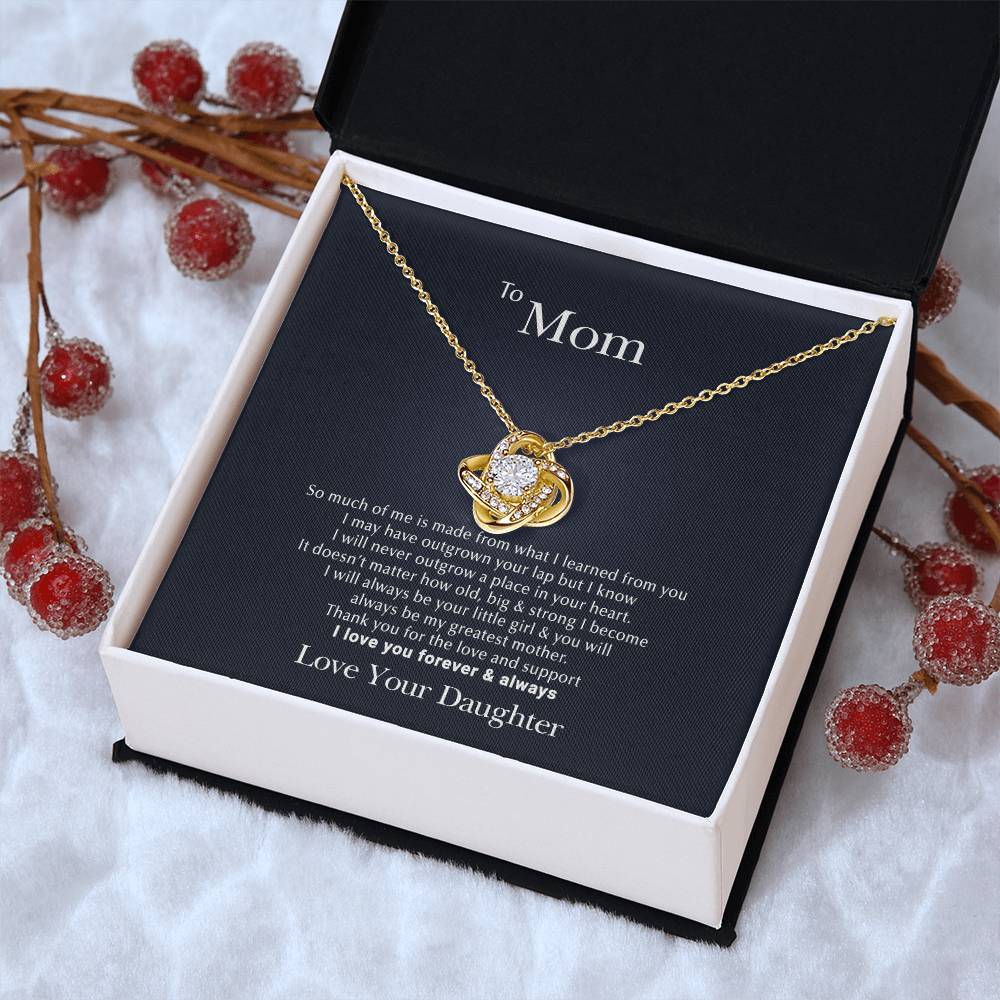 Learned From You Love Knot Necklace