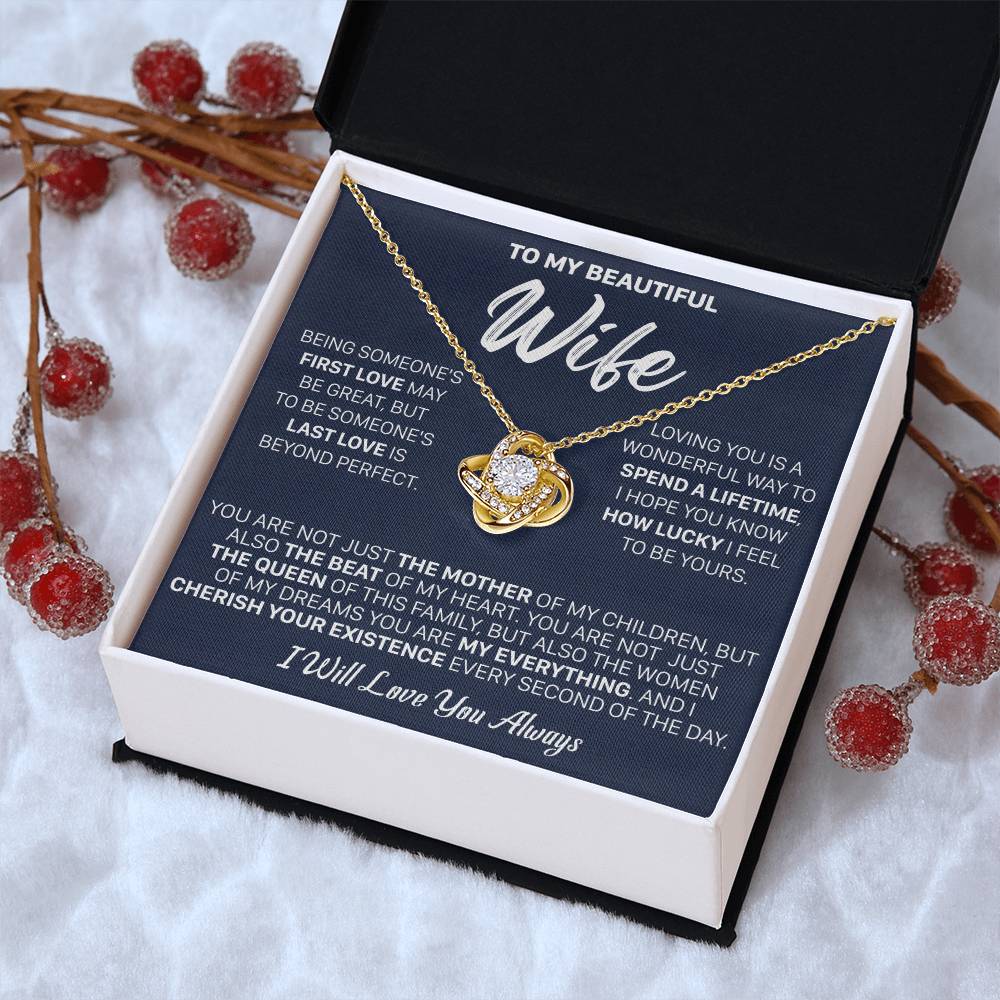 Gift For Wife - Being First The Mother Love Knot Necklace Love Knot Necklace