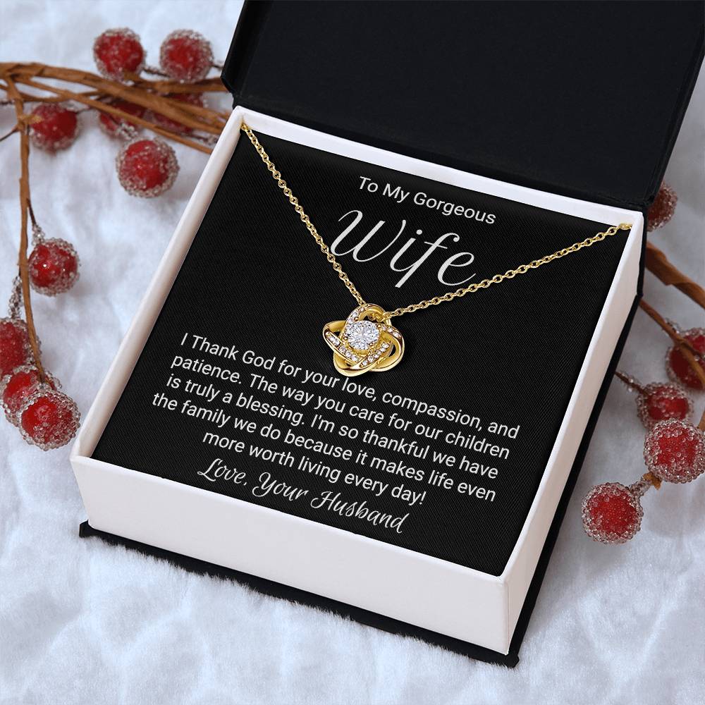 Anniversary Necklace For Wife - Love Knot Love Knot Necklace