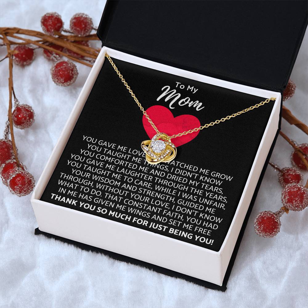 Premium Mother's Day Necklace Customize Gift For Your Loving Mom! ❤️ 2 Love Knot Necklace