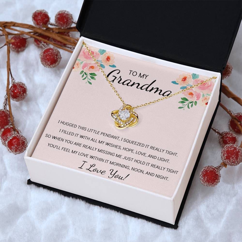 Grandma Necklace Gifts For Grandma From Granddaughter Or Grandson Mothers Day Gift Ideas For Grandma 1 Love Knot Necklace