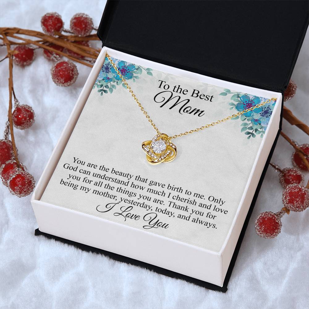 Mothers Day Gift Idea Mothers Day Necklaces For Mom From Daughter Mothers Day Gift From Daughter Gifts For Mom Birthday Gift From Son 1 Love Knot Necklace