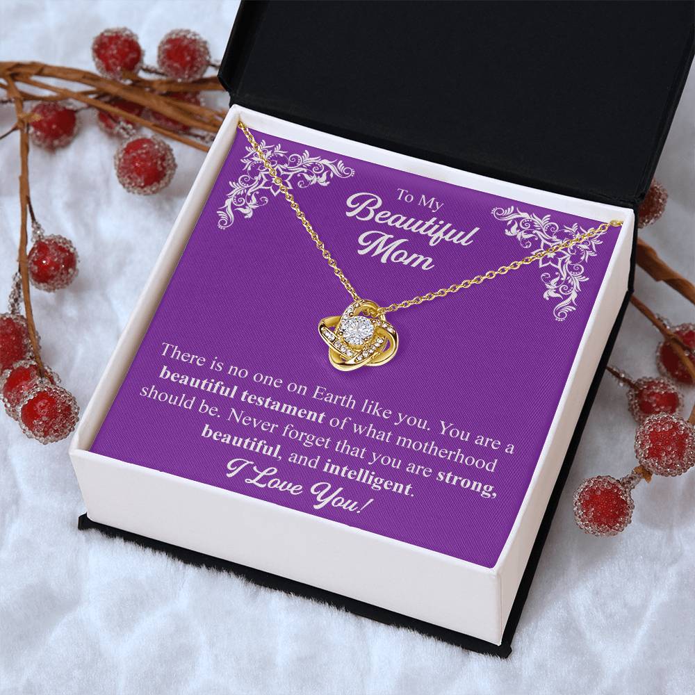 Mothers Day Gift From Daughter Mother Of The Groom Gift From Son Presents For Mom Birthday Sentimental Jewelry Necklace For Mom 4 Love Knot Necklace
