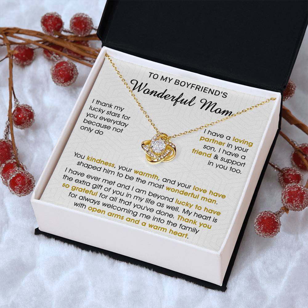 Gift For Boyfriend's Mom - My Lucky Stars - Love Knot Love Knot Necklace