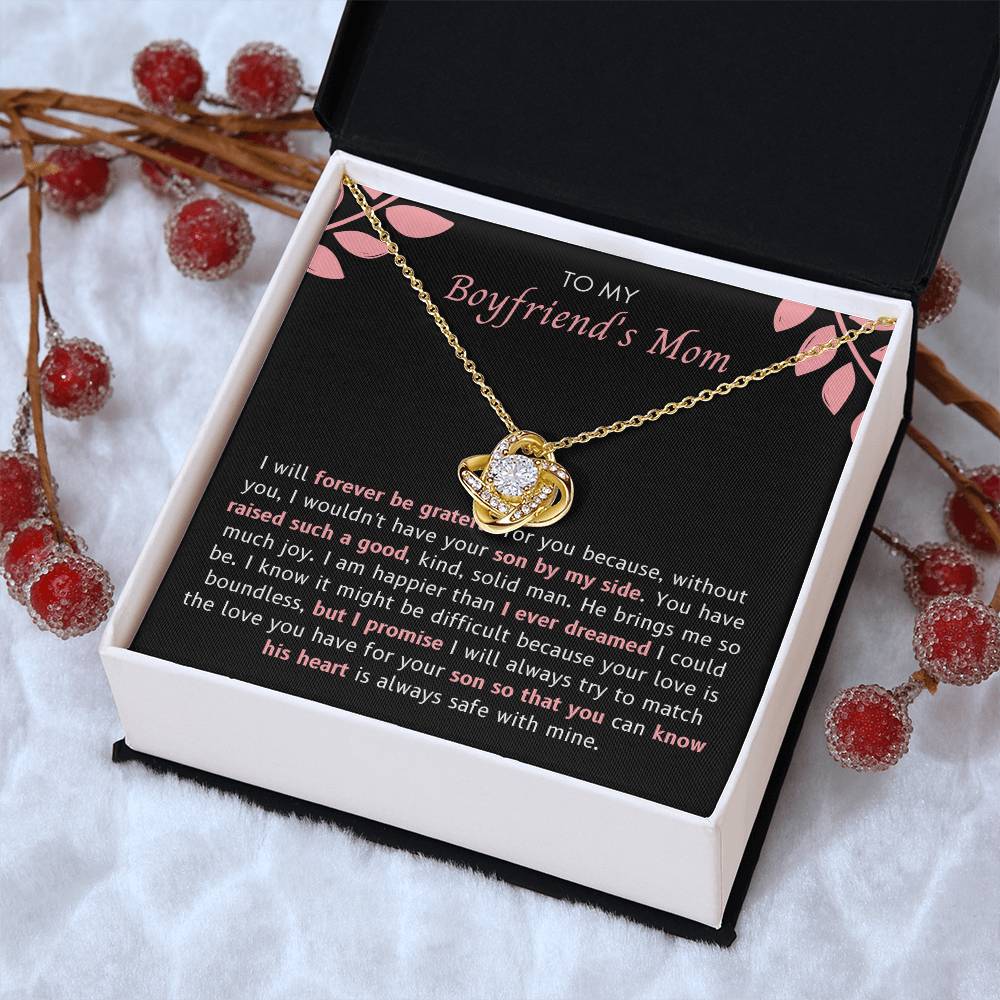 Boyfriend Mom - I Will Forever Love Knot Necklace