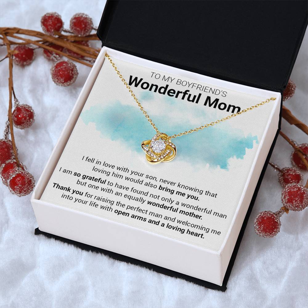 Gift For Boyfriend's Mom - Into Your Life - Love Knot 1 Love Knot Necklace