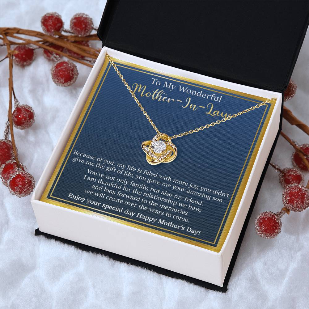 Gift For Mother-In-Law - The Memories - Love Knot Love Knot Necklace