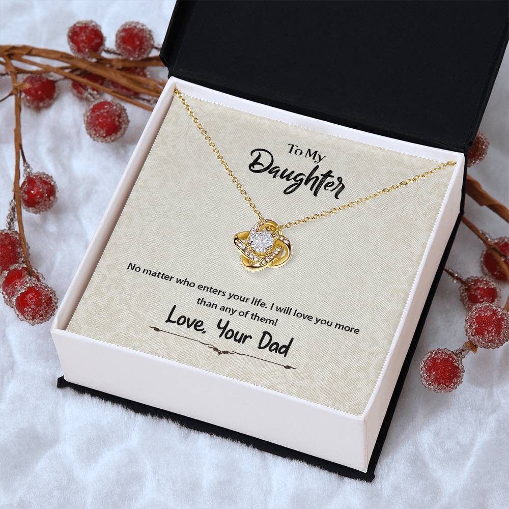 No Matter Who Enters Your Life - Necklace Love Knot Necklace
