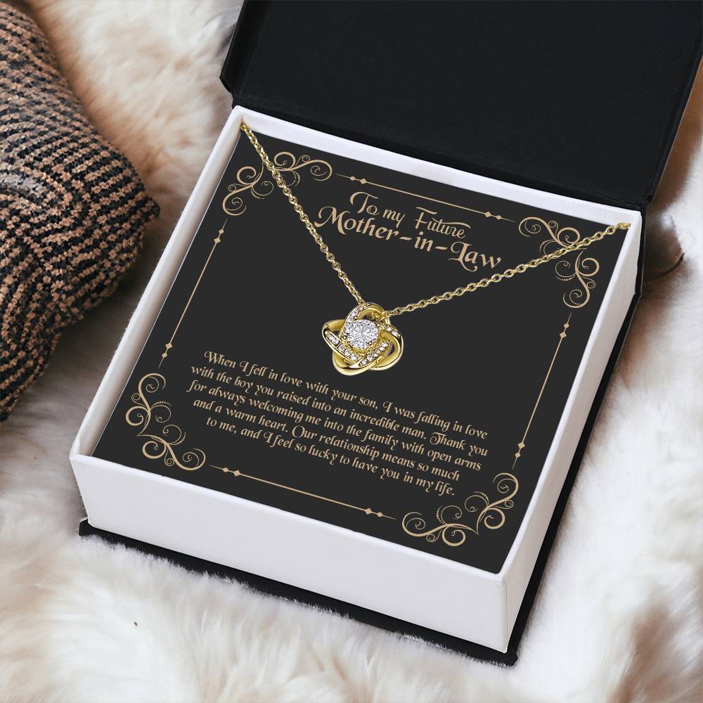 To My Future Mother In Law Love Knot Necklace