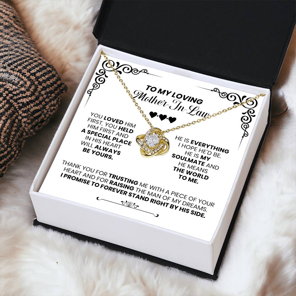My Loving Mother-In-Law - The Love Knot Necklace Love Knot Necklace