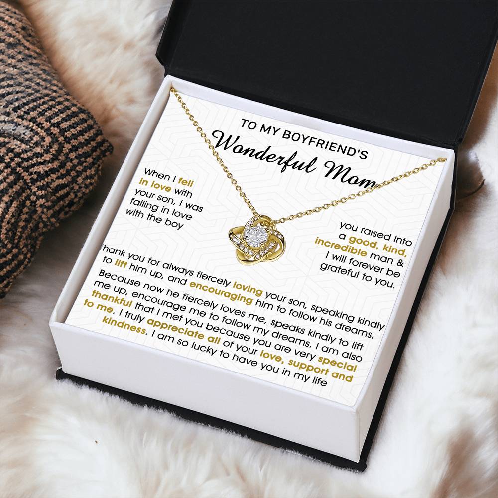 Gift For Boyfriend's Mom - Speak Kindly - Love Knot Love Knot Necklace