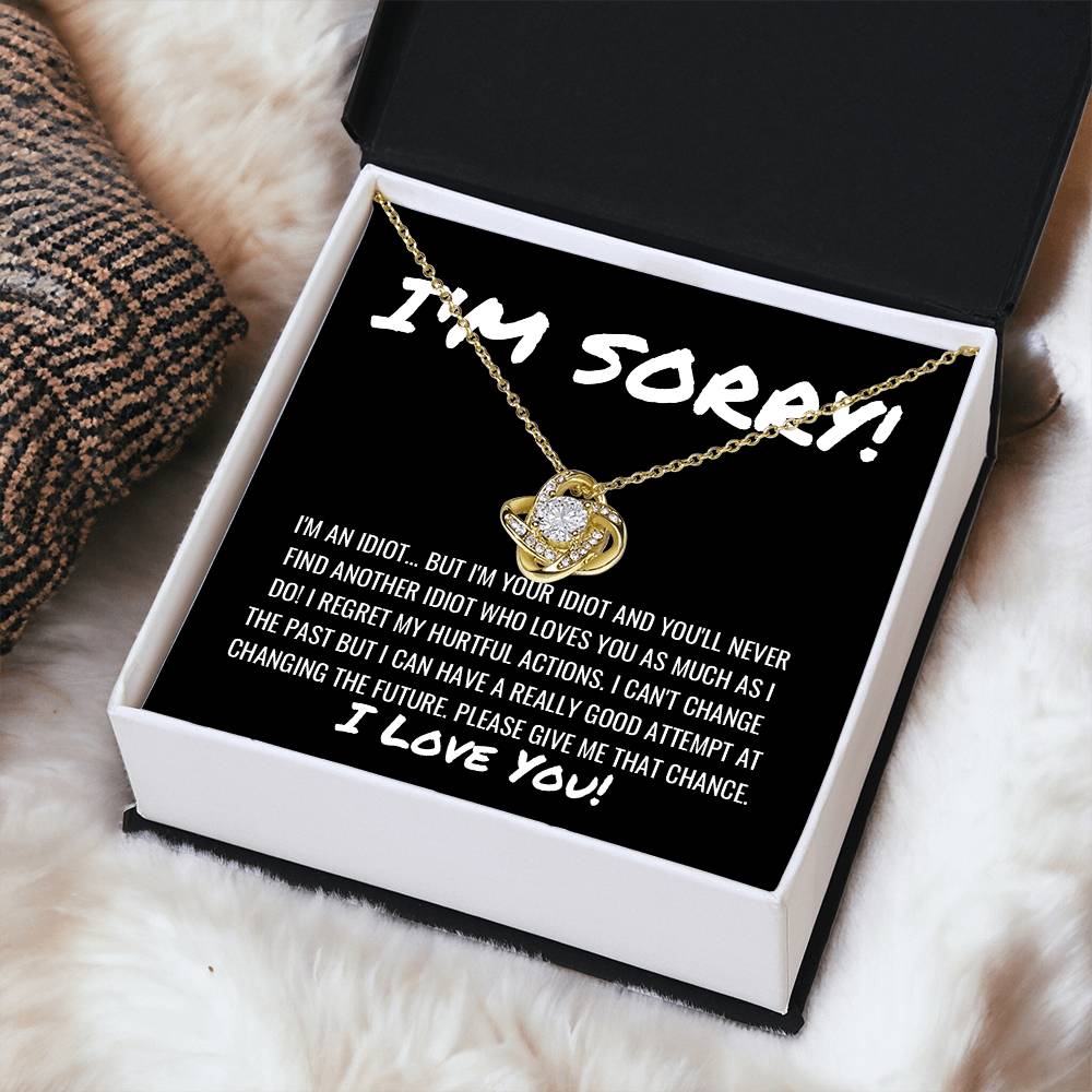 Sorry Apology Necklace 11 Love Knot Necklace