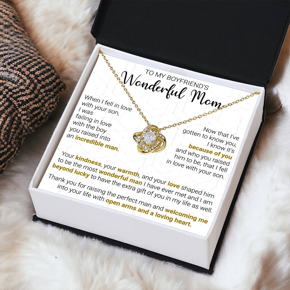Gift For Boyfriend's Mom - Into Your Life - Love Knot Love Knot Necklace