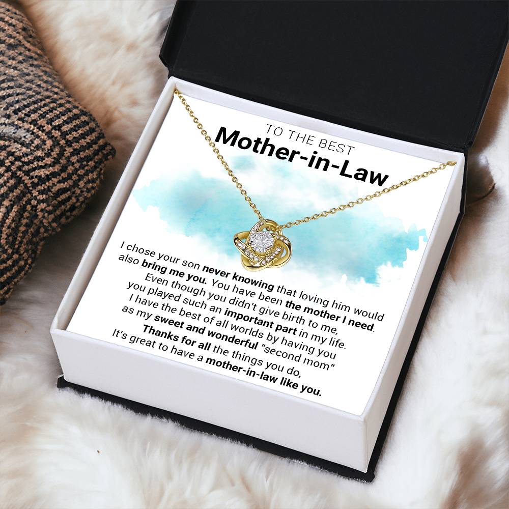 Gift For Mother-In-Law - Sweet - Love Knot Love Knot Necklace