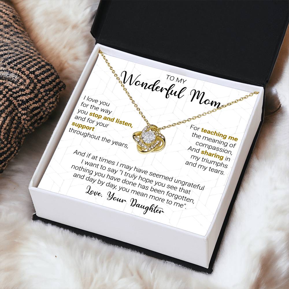 Gift For Mom - My Truumphs - Love Knot Love Knot Necklace