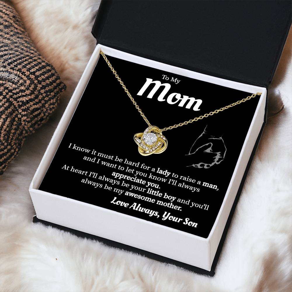 Mom - Love Always Necklace Love Knot Necklace