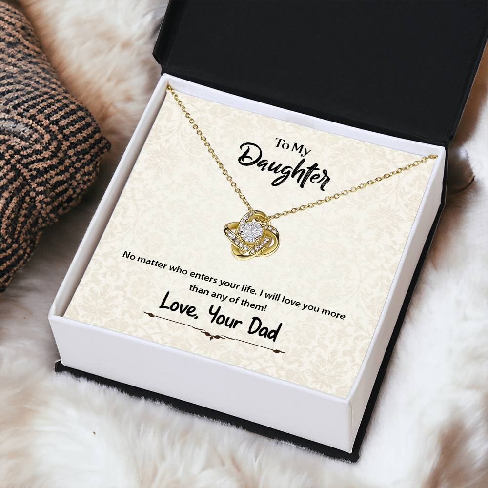 No Matter Who Enters Your Life - Necklace Love Knot Necklace