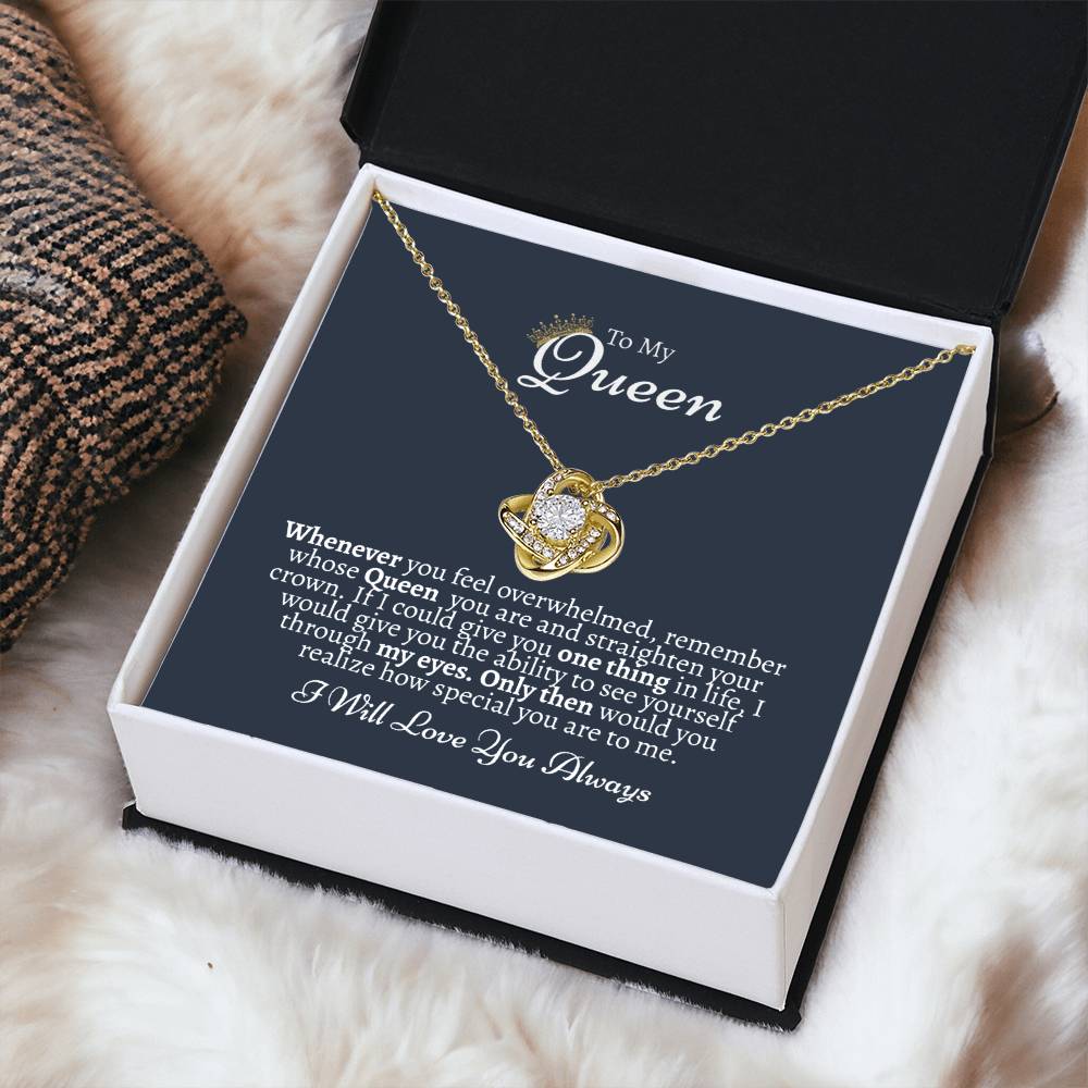 Granddaughter Gift From Grandparents Necklace For Granddaughter Love Knot Necklace