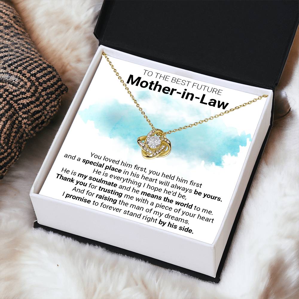 Gift For Future Mother-In-Law Loved First Love Knot Necklace Love Knot Necklace