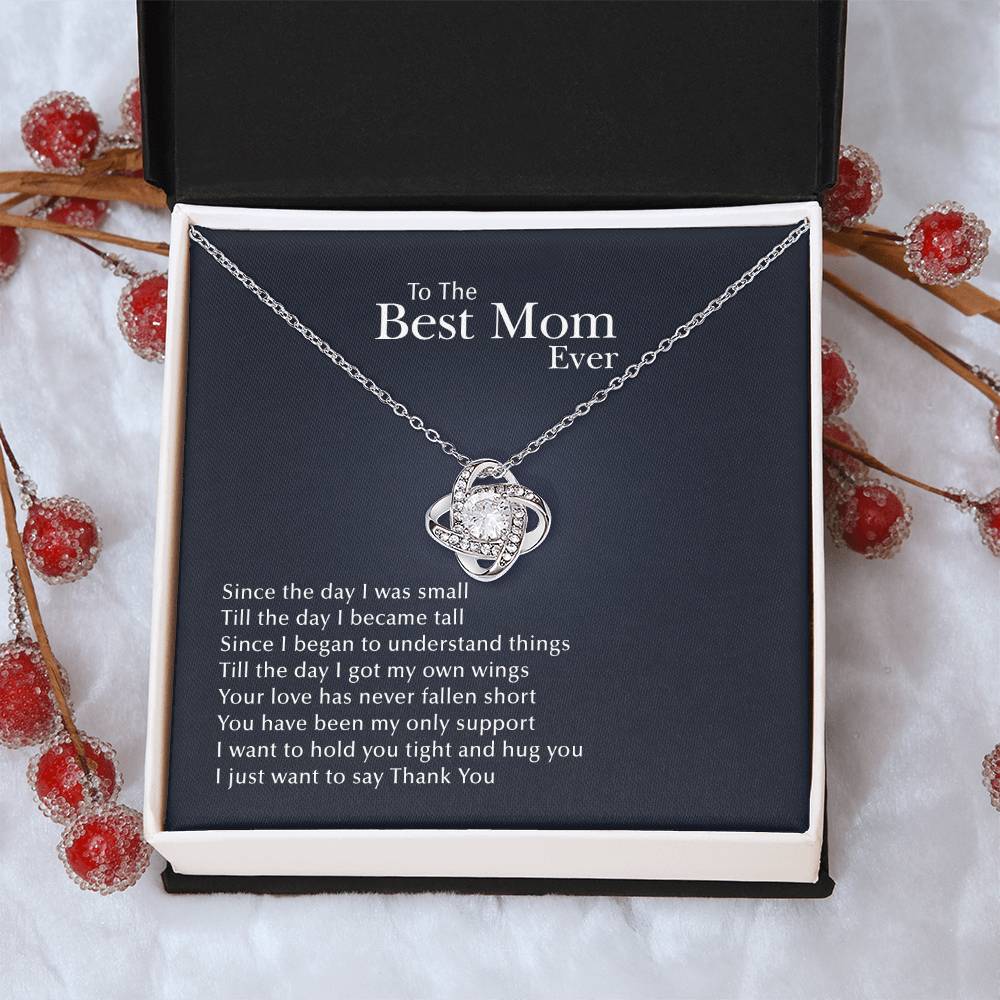 Thank You Love Knot Necklace