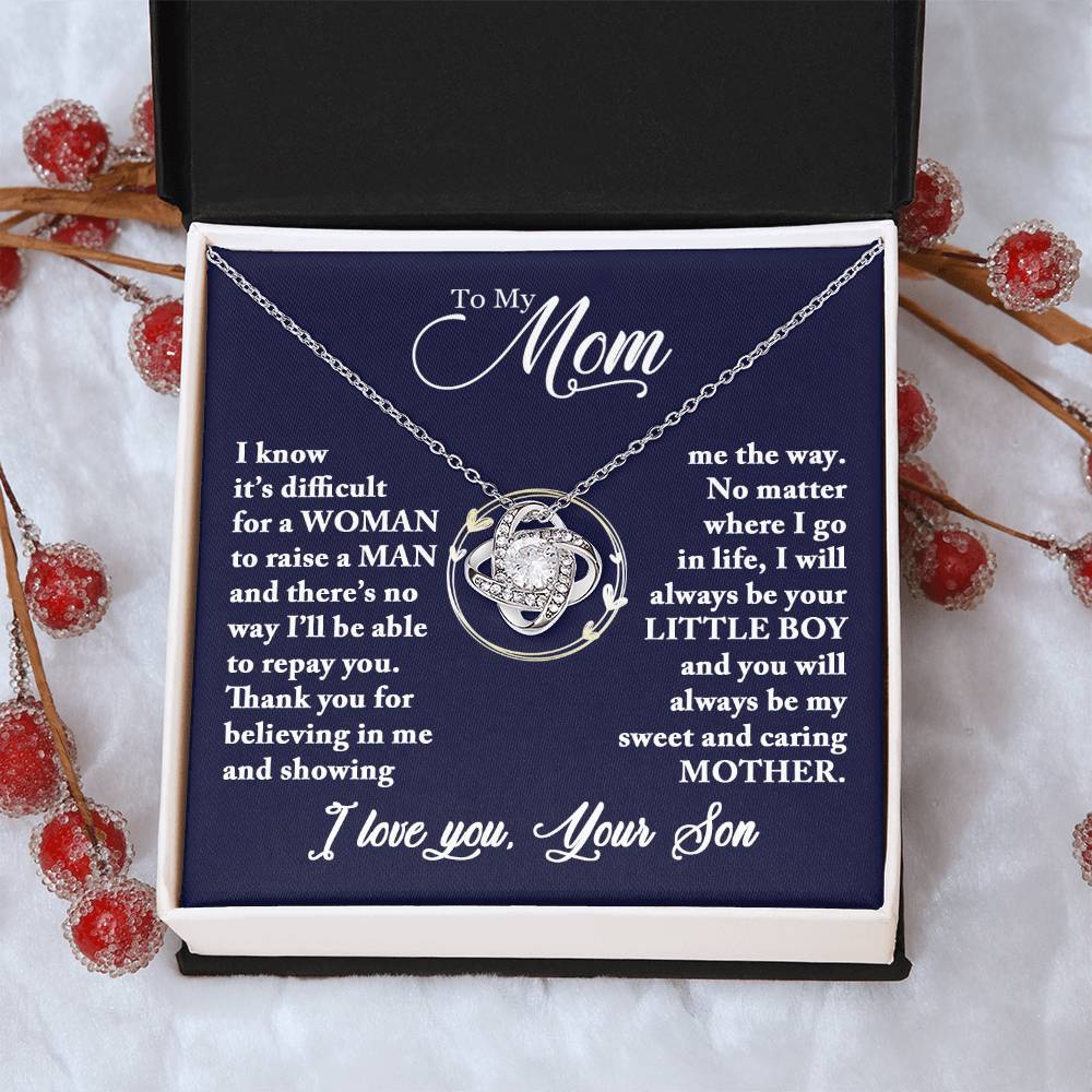 Mom - Caring Mother - Necklace Love Knot Necklace