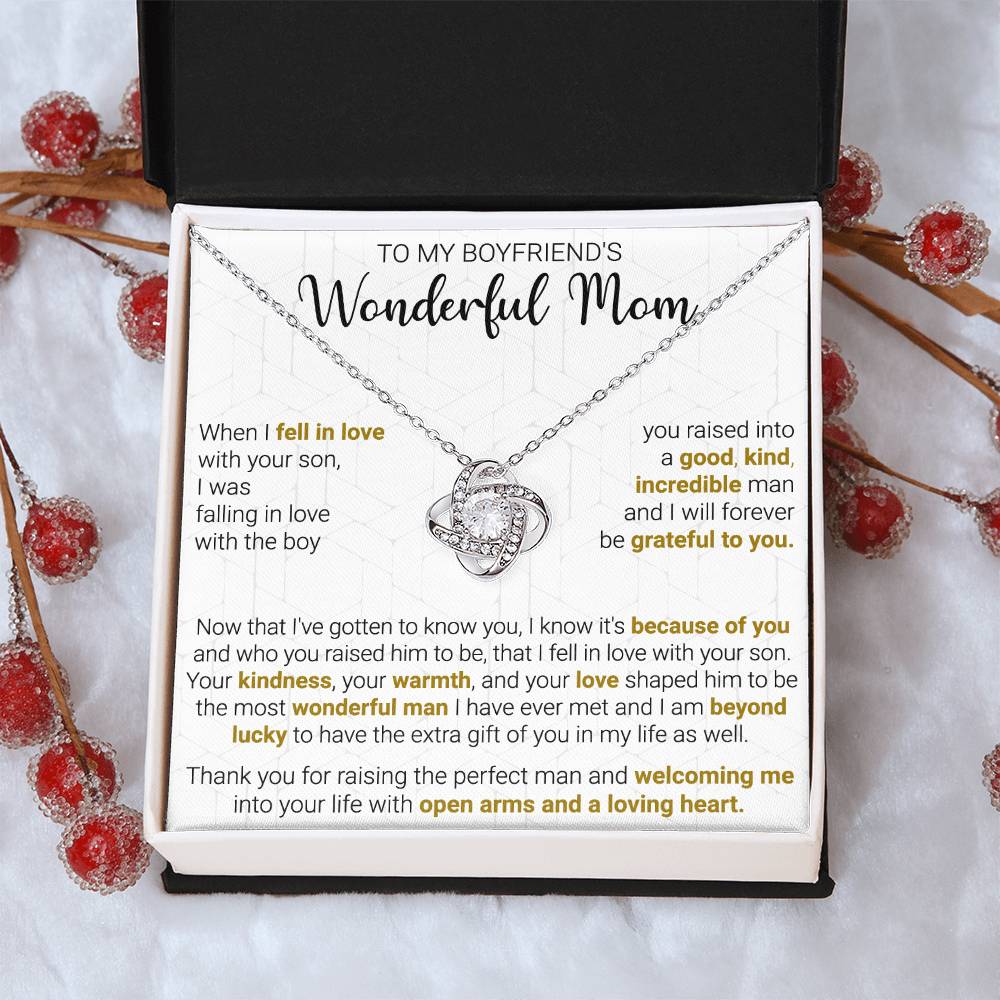 Gift For Boyfriend's Mom - The Extra Gift - Love Knot Love Knot Necklace