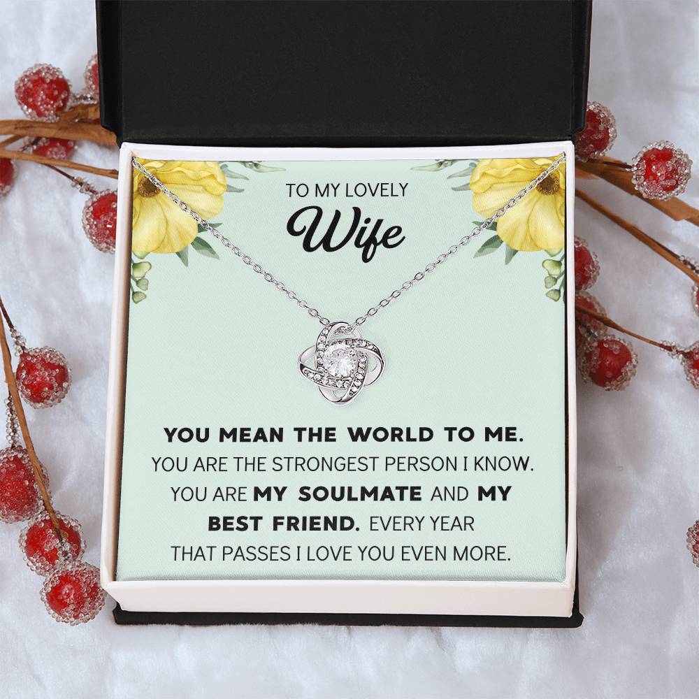 Silver Small Heart Cubic Zirconia Pendant Necklace Gift For Wife Sentimental Gifts For Mothers Day Gift For Wife Wife Anniversary Birthday Love Knot Necklace