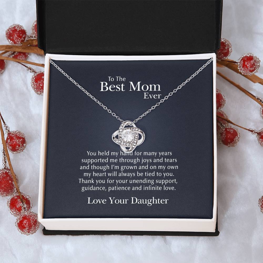 Always Be Tied To You Love Knot Necklace