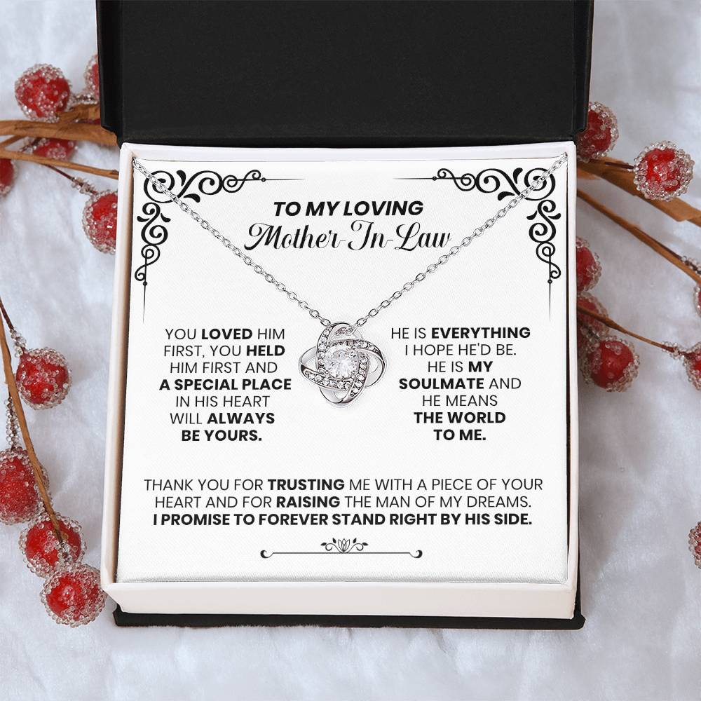 Loving Mother-In-Law - The Love Knot Necklace Love Knot Necklace