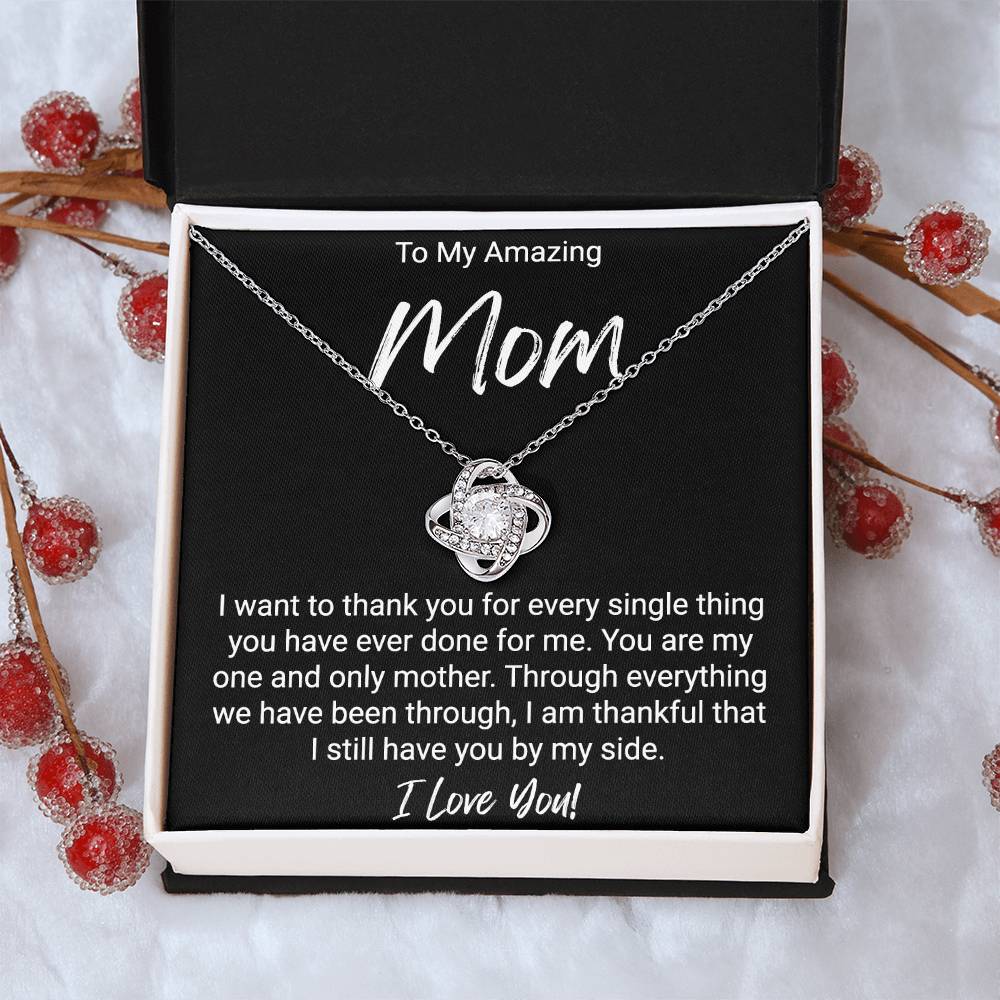 Love Knot Necklace For Mom 1 Love Knot Necklace