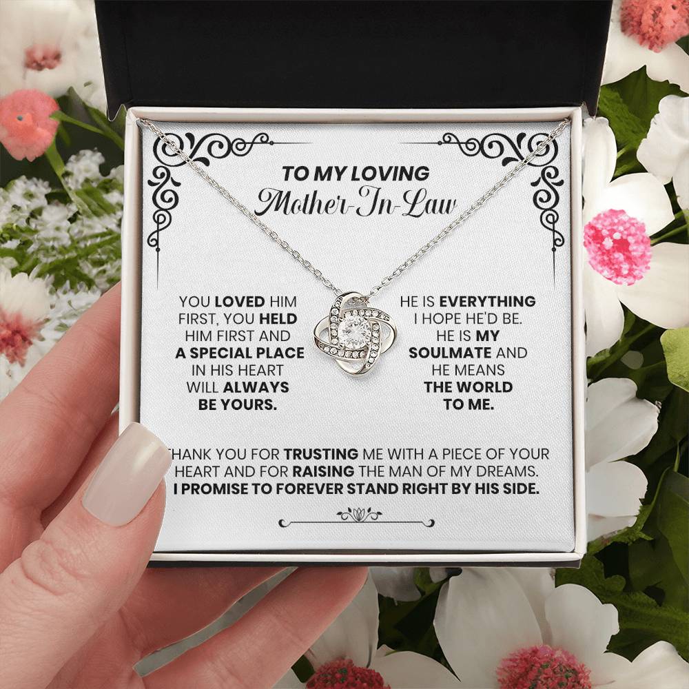 Loving Mother-In-Law - The Love Knot Necklace Love Knot Necklace