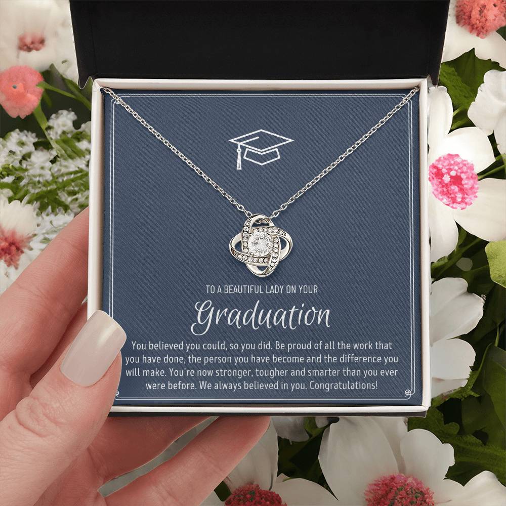 Graduation Gift For Granddaughter Graduation Gift For Goddaughter Graduation Gift For Niece Graduation Gift For Daughter Jewelry Love Knot Necklace