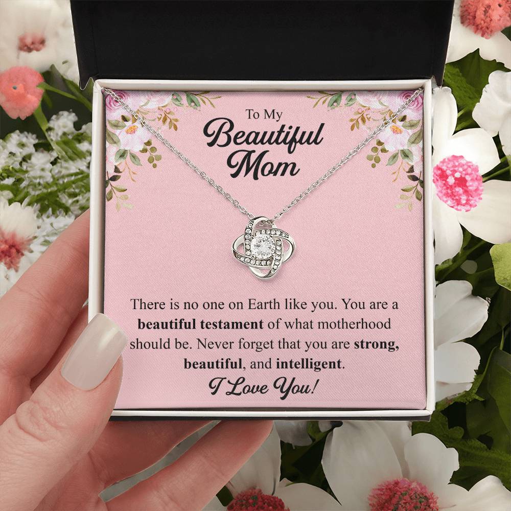 Mothers Day Gift From Daughter Mother Of The Groom Gift From Son Presents For Mom Birthday Sentimental Jewelry Necklace For Mom 2 Love Knot Necklace