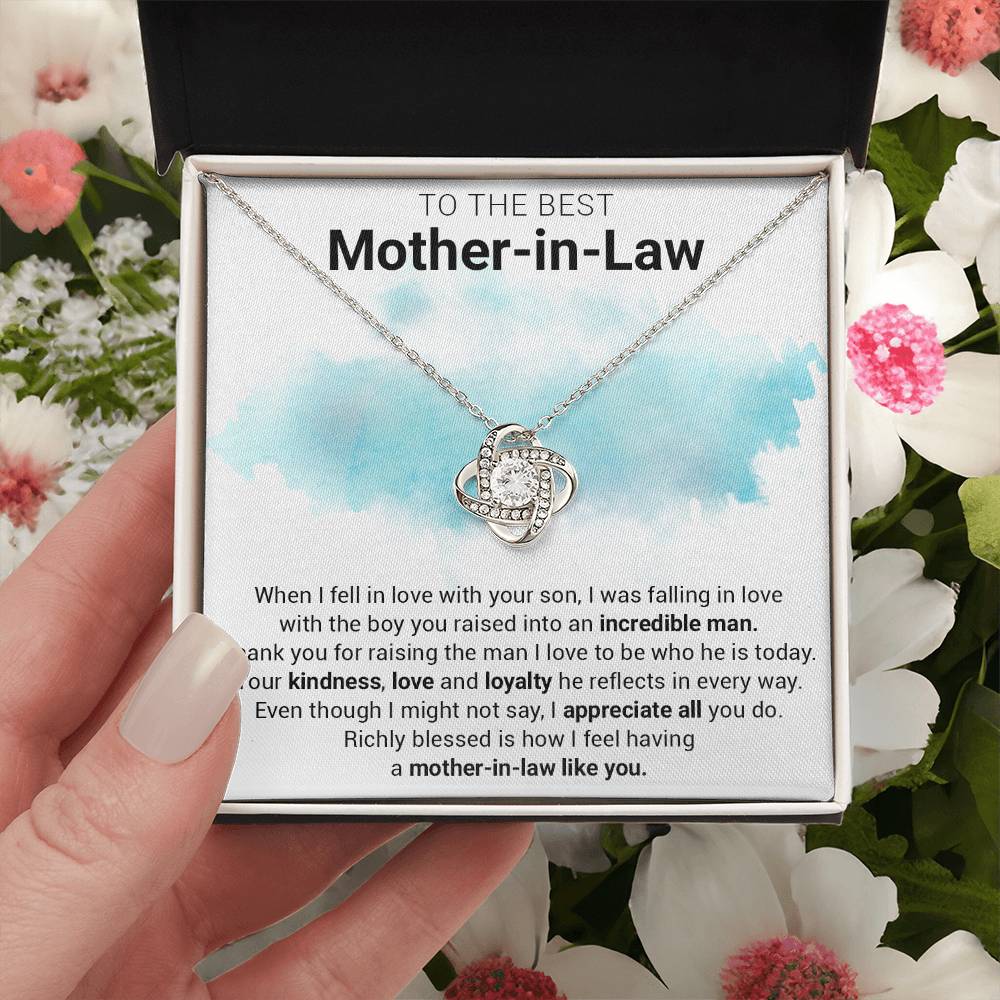 Gift For Mother-In-Law - Loyalty - Love Knot Love Knot Necklace