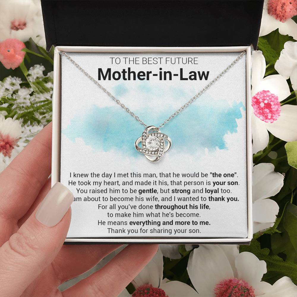 Gift For Future Mother-In-Law The One Love Knot Necklace Love Knot Necklace