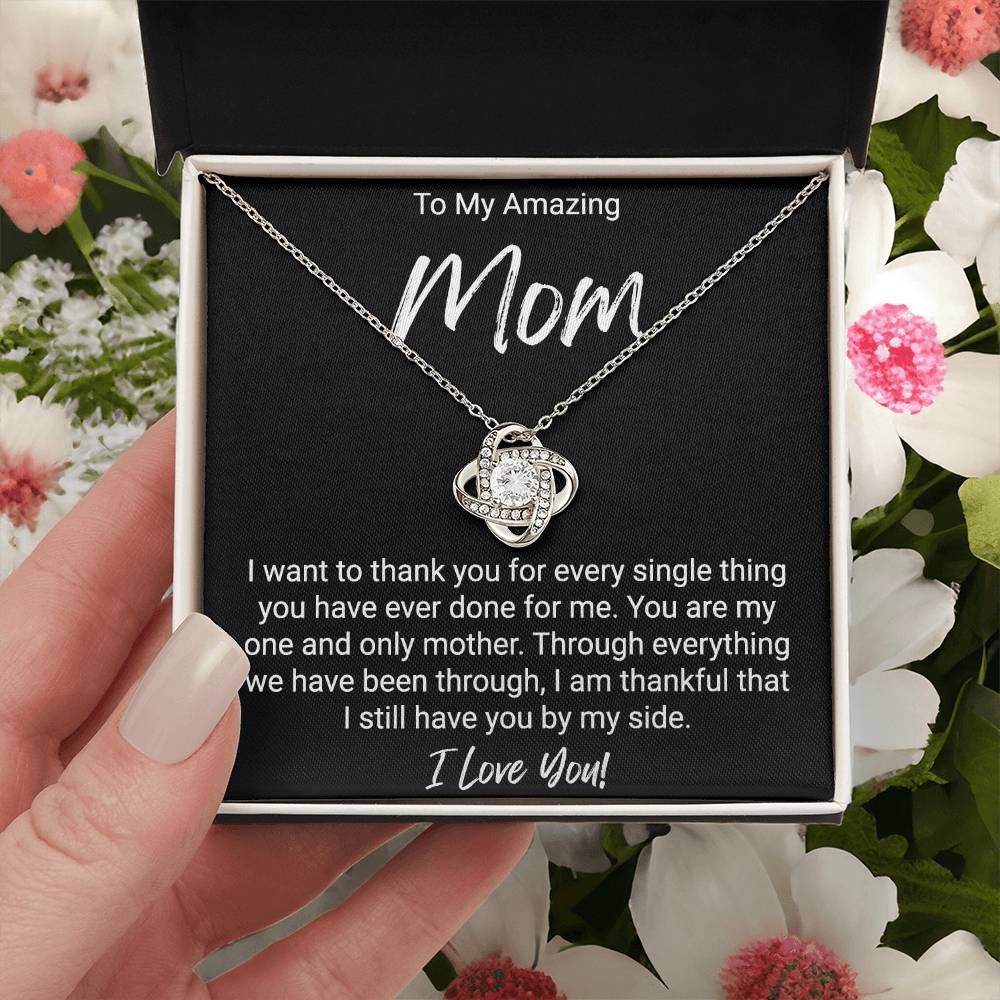 Love Knot Necklace For Mom 1 Love Knot Necklace