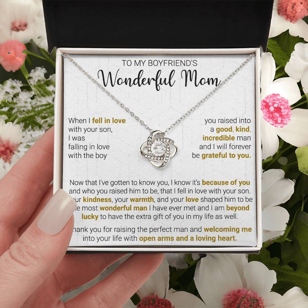Gift For Boyfriend's Mom - The Extra Gift - Love Knot Love Knot Necklace