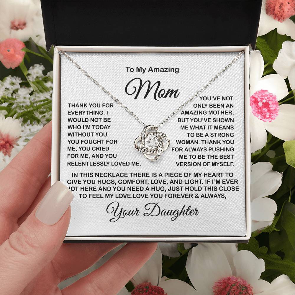 Gift For Mom Present For Mom Mother's Day Gift Present For Mom For Mom Gift For Mom From Daughter Love Knot Necklace