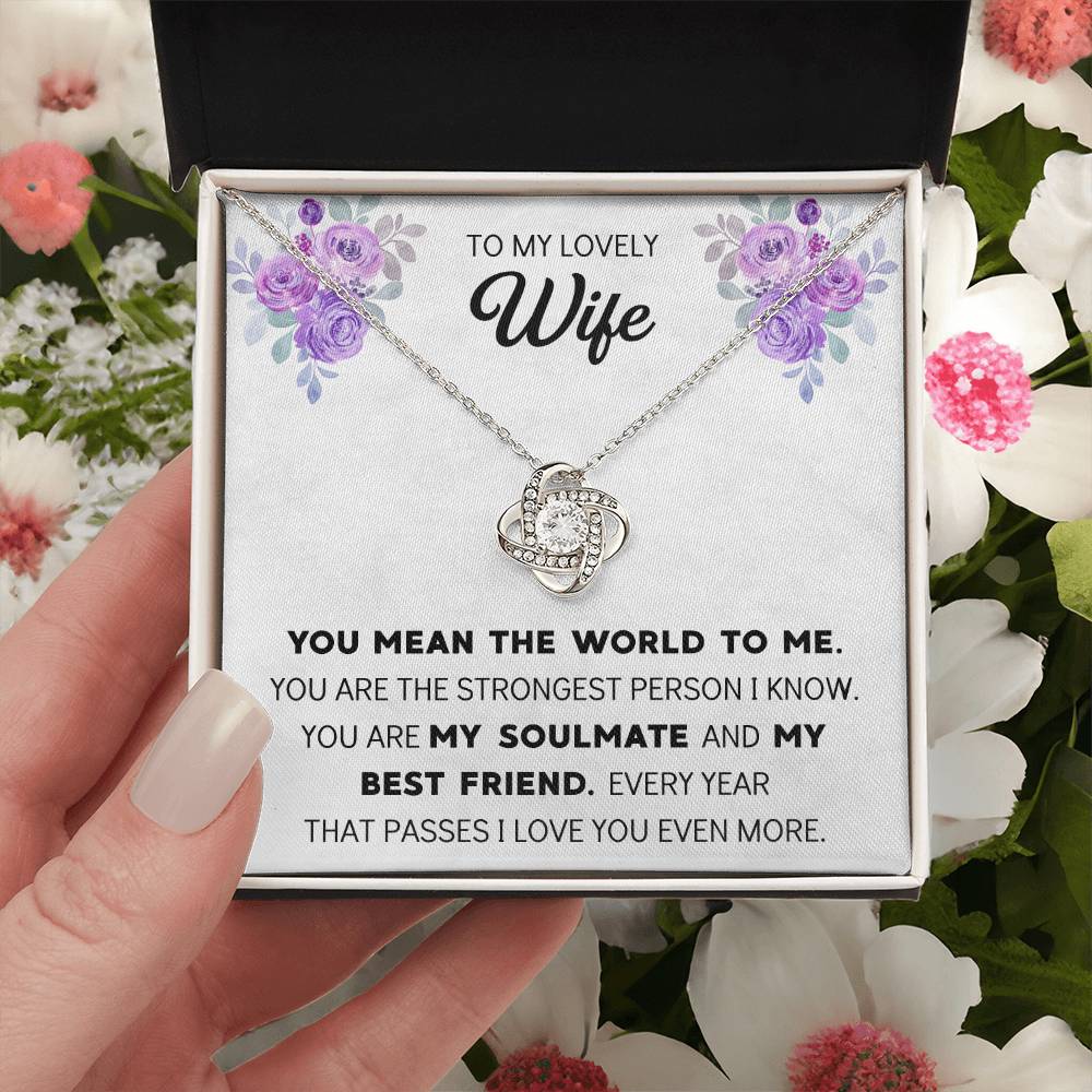 Silver Small Heart Cubic Zirconia Pendant Necklace Gift For Wife Sentimental Gifts For Mothers Day Gift For Wife Wife Anniversary Birthday 1 Love Knot Necklace
