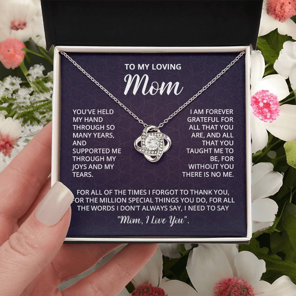 Mothers Day Gifts For Mom - Love Knot Necklace Love Knot Necklace