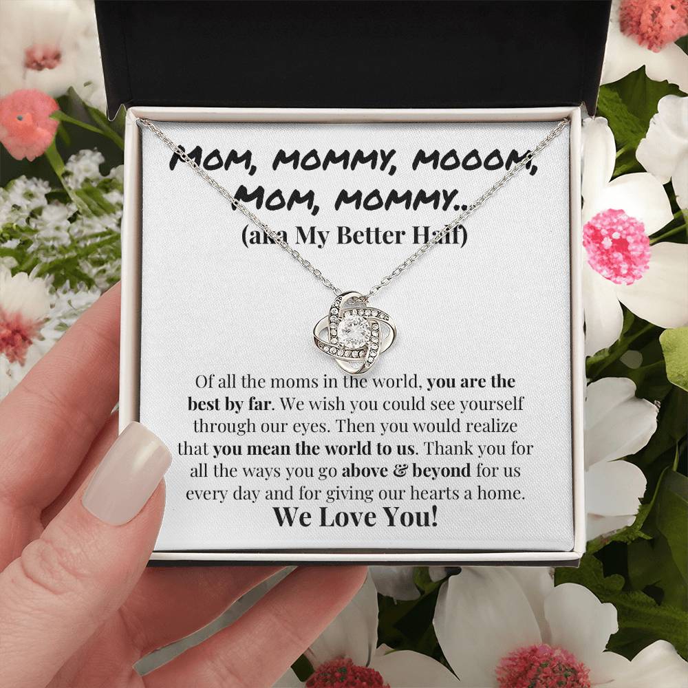 Cute Mother's Day Gift Love Knot Necklace