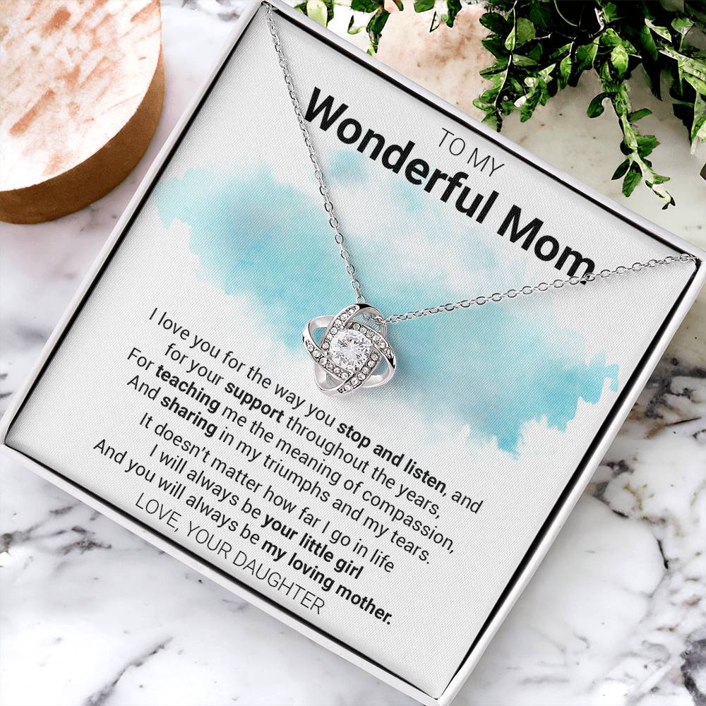 Gift For Mom - The Meaning - Love Knot Love Knot Necklace