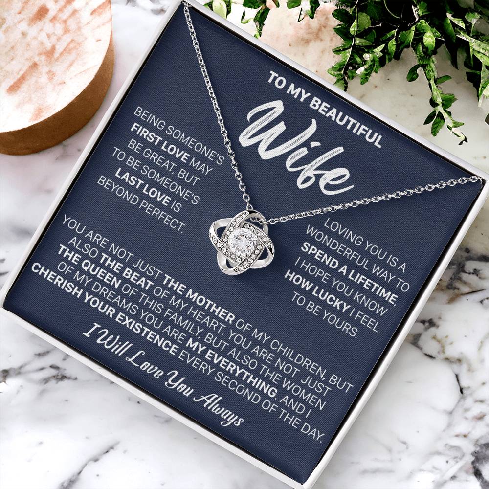 Gift For Wife - Being First The Mother Love Knot Necklace Love Knot Necklace
