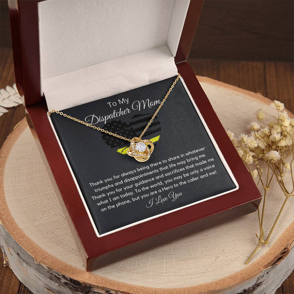 Dispatcher Mom Love Knot Necklace