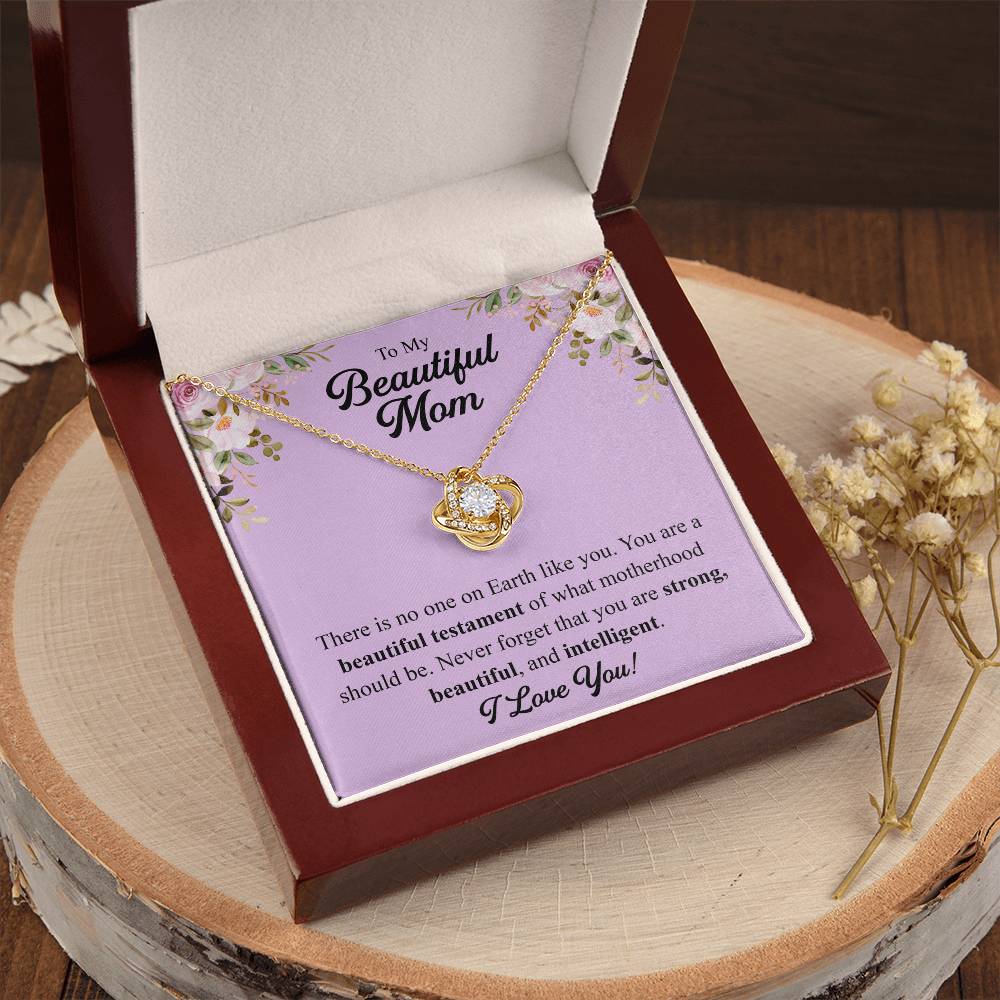 Mothers Day Gift From Daughter Mother Of The Groom Gift From Son Presents For Mom Birthday Sentimental Jewelry Necklace For Mom 1 Love Knot Necklace