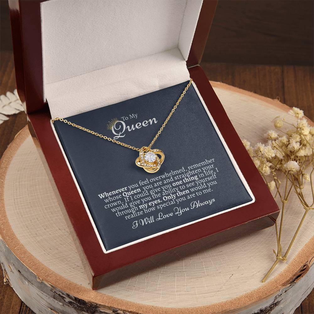 I Love You Gift For Her Gift Of Love For Her Just Because Gift For Her Love Knot Necklace