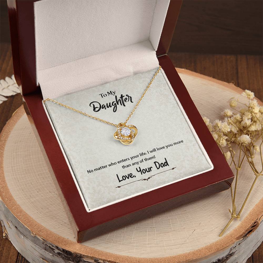 No Matter Who Enters Your Life - Necklace Love Knot Necklace