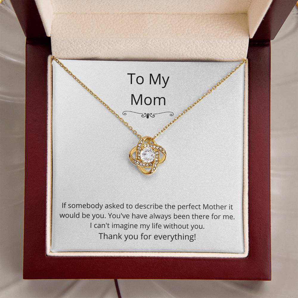 To My Mom Love Knot Necklace 02 Love Knot Necklace