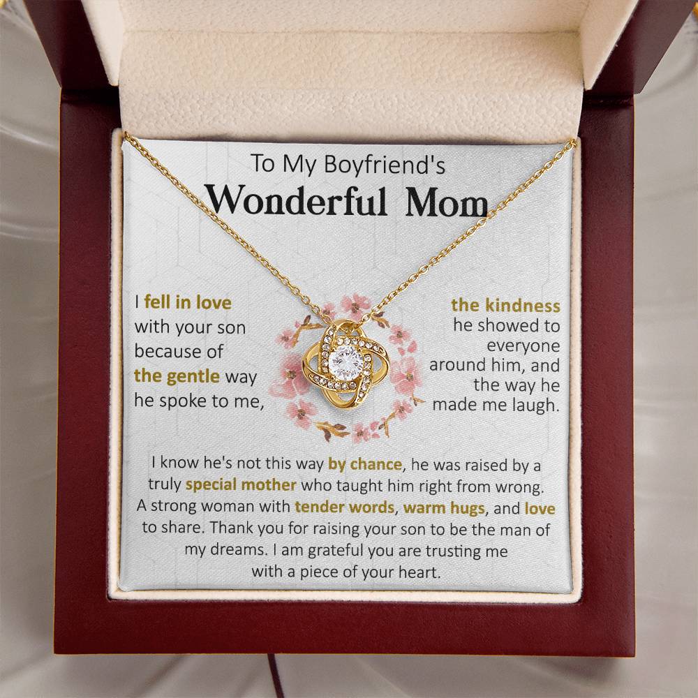 Gift For Boyfriend's Mom Gentle By Chance Love Knot Necklace Love Knot Necklace